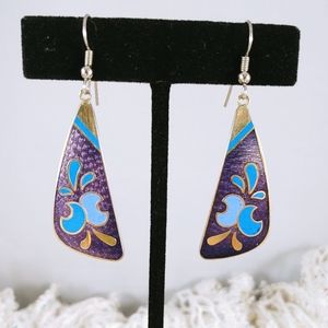 Vintage enameled earrings